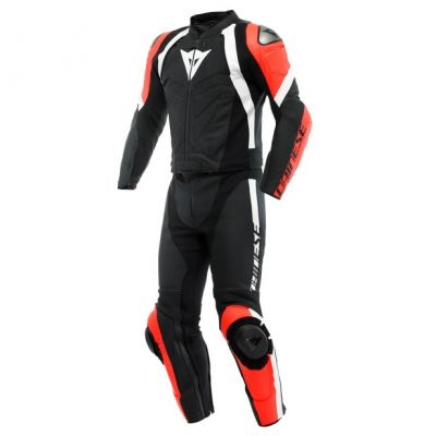 Dainese AVRO 4 2PCS kombinéza černá/fluo-červená/bílá vel.48